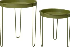 Intratuin bijzettafel Tray olijfgroen D 39,5 H 45 cm
