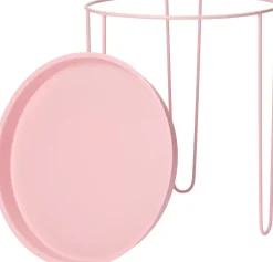 Intratuin bijzettafel Tray roze D 39 H 45 cm