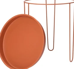Intratuin bijzettafel Tray terracotta D 39 H 45 cm
