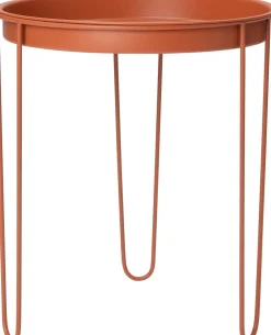 Intratuin bijzettafel Tray terracotta D 32 H 34 cm