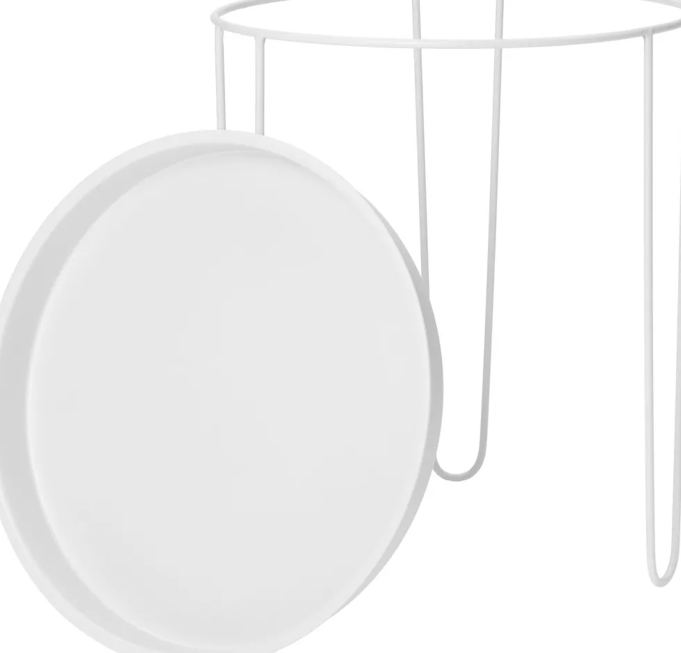 Intratuin bijzettafel Tray wit D 39,5 H 44,5 cm
