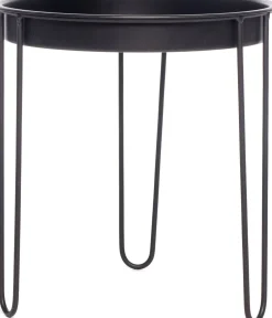 Intratuin bijzettafel Tray zwart D 32 H 34 cm