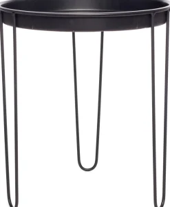 Intratuin bijzettafel Tray zwart D 39 H 45 cm