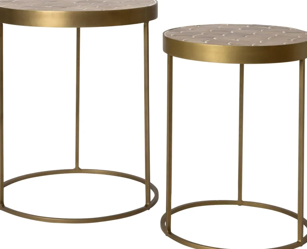 Intratuin bijzettafel Ubbe koper D 32 H 45 cm