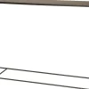Intratuin bijzettafel zwart 120 x 30 x 80 cm