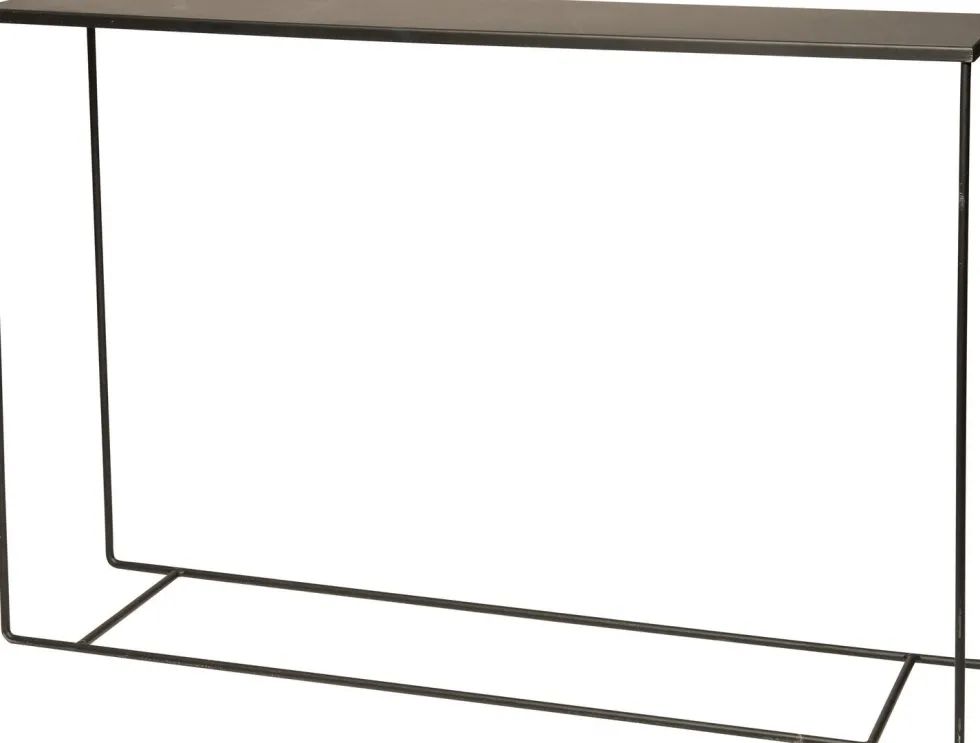 Intratuin bijzettafel zwart 120 x 30 x 80 cm