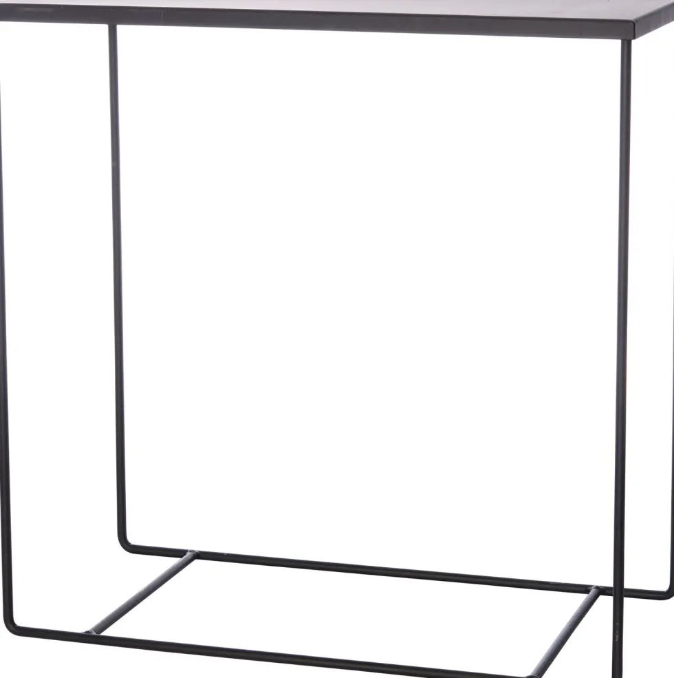 Intratuin bijzettafel zwart 60 x 30 x 60 cm