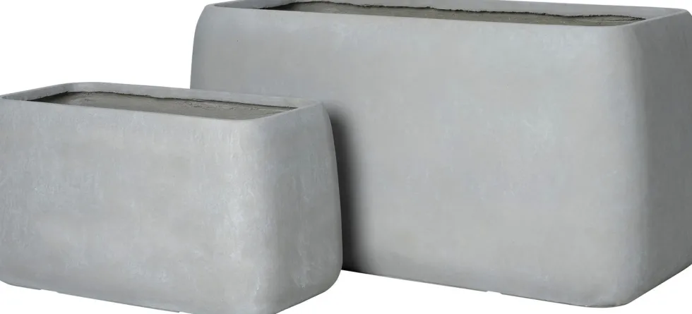 Intratuin bloempot Anne grijs 89 x 43 x 44 cm
