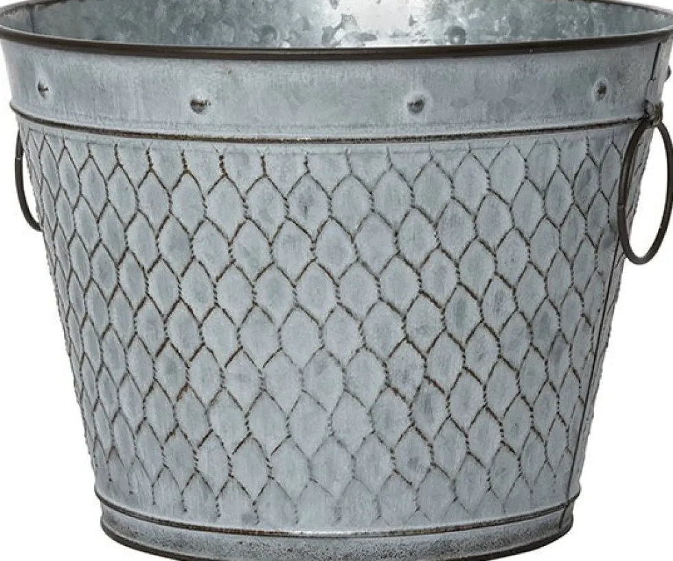 Intratuin bloempot Bente grijs D 27 H 20 cm