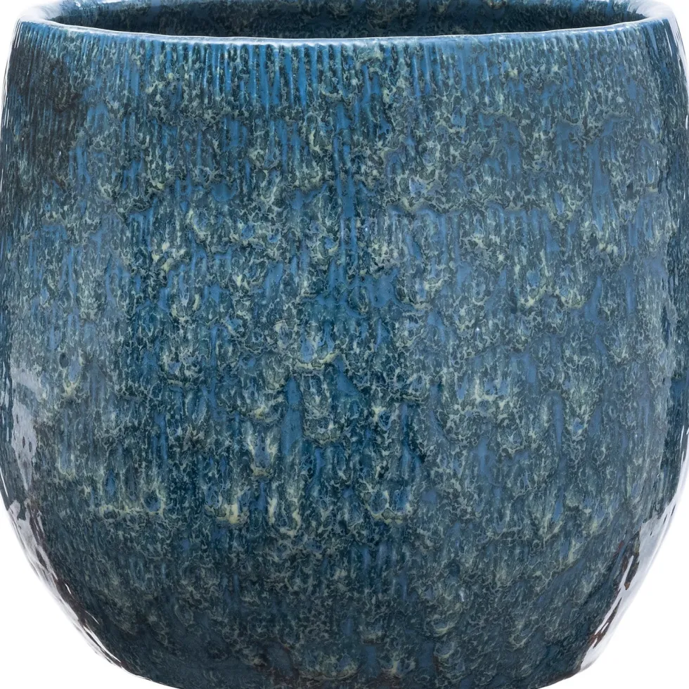 Intratuin bloempot Berne blauw D 18 H 16 cm