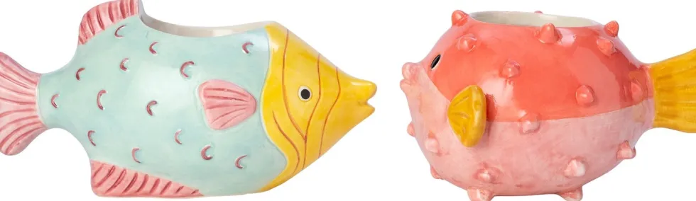 Intratuin bloempot Blub blauw 18,5 x 8,8 x 9,2 cm