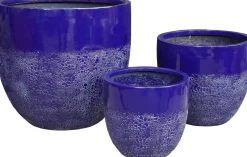 Intratuin bloempot Bobby blauw D 33 H 29 cm