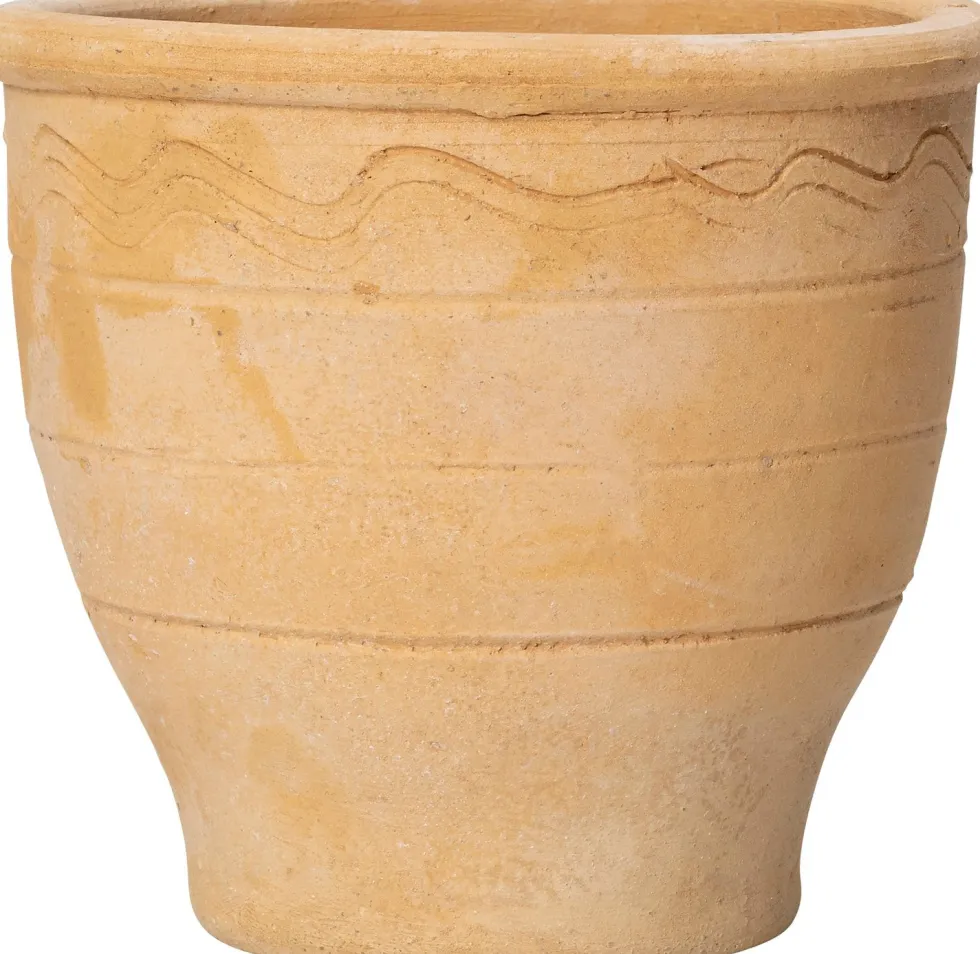 Intratuin bloempot Daan beige D 12 H 12 cm