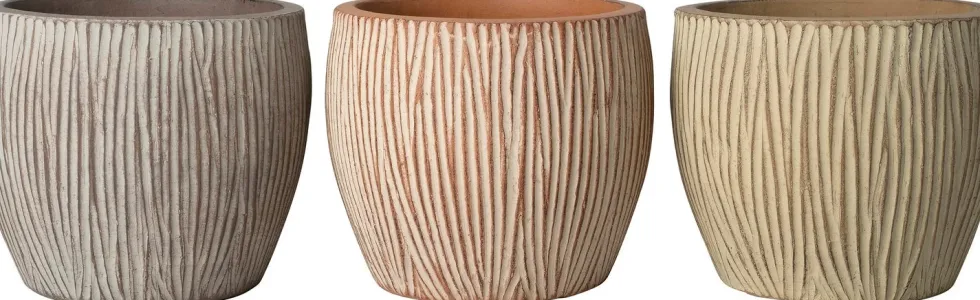 Intratuin bloempot Dave taupe D 23 H 19 cm