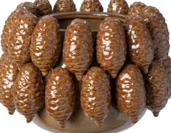 Intratuin bloempot Dennenappel bruin D 22 H 14,8 cm
