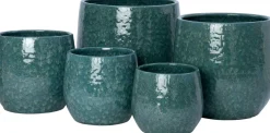 Intratuin bloempot Digne groen D 18 H 16 cm