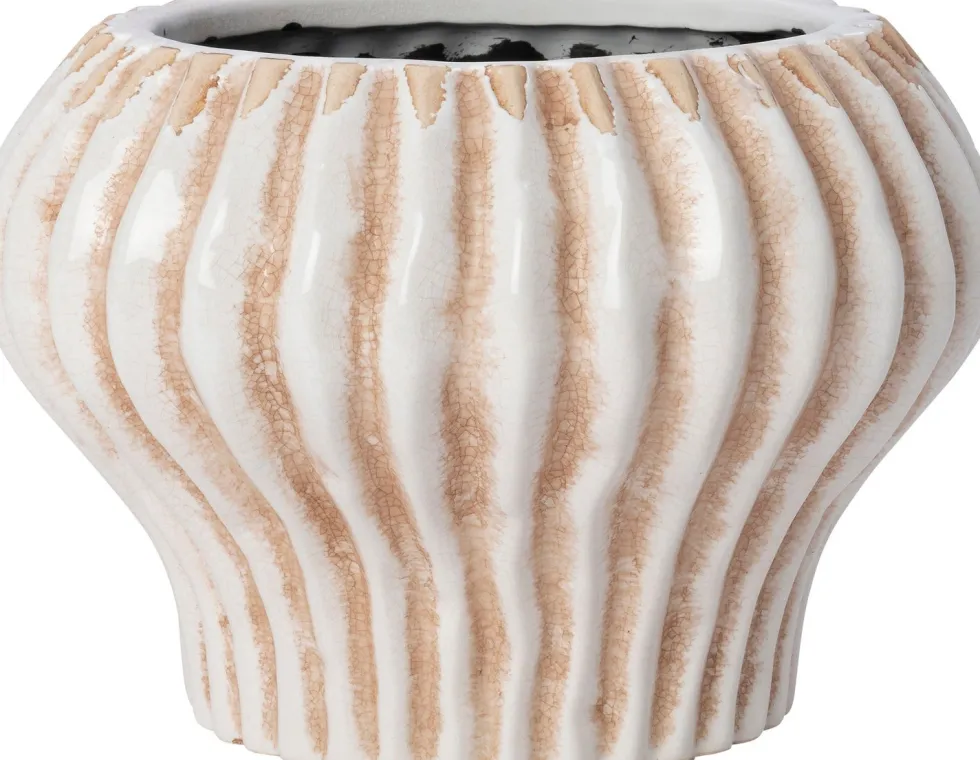 Intratuin bloempot Emaar crème D 13 H 18 cm