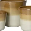 Intratuin bloempot Fleur crème / beige D 37 H 33 cm