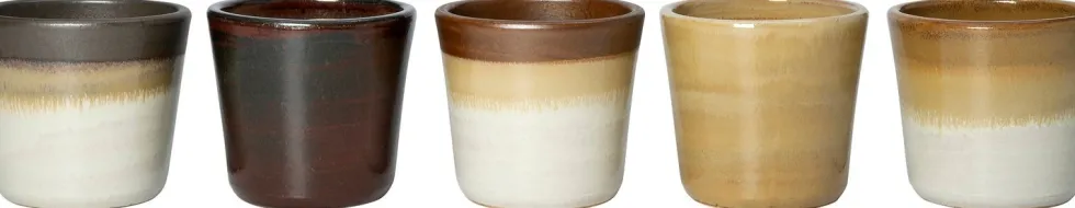 Intratuin bloempot Fleur crème / bruin D 29 H 26 cm