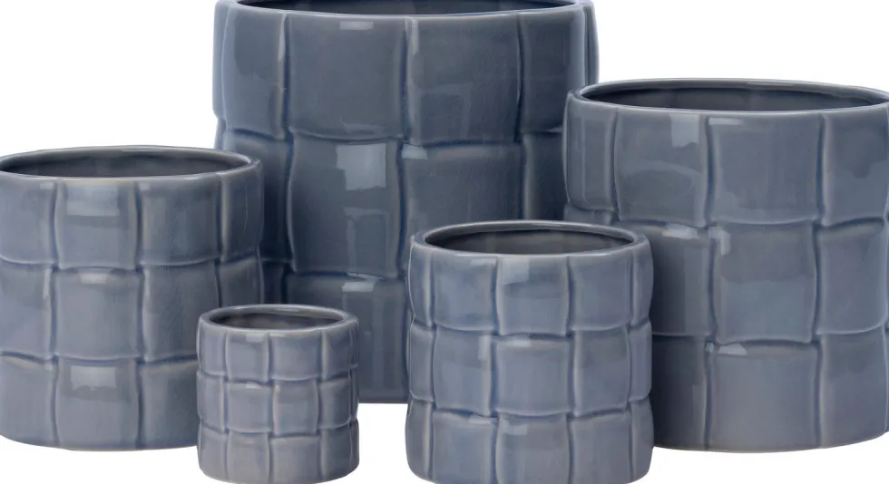 Intratuin bloempot Floris blauw D 22 H 21 cm
