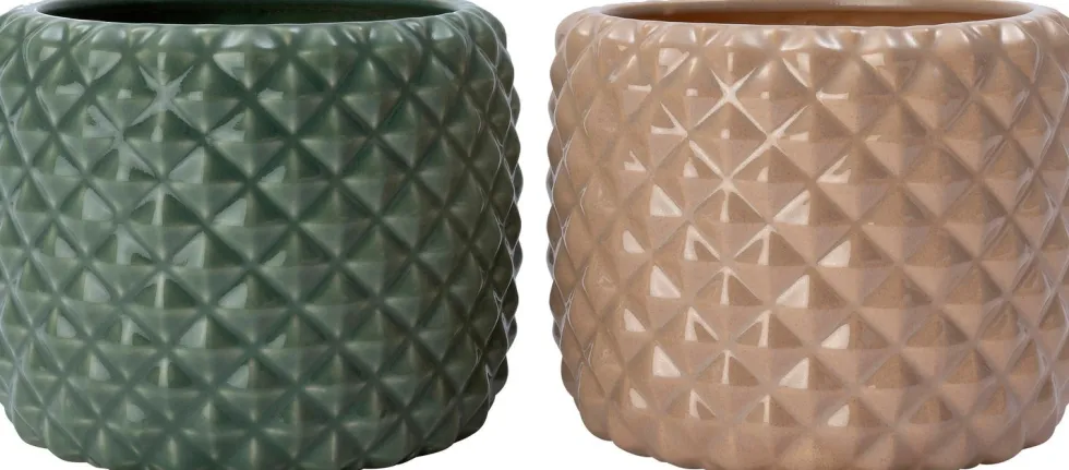 Intratuin bloempot Floris groen D 20 H 18 cm
