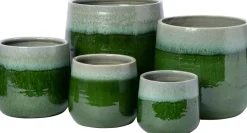 Intratuin bloempot Goro groen D 18 H 16 cm