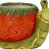 Intratuin bloempot groen / rood 34,5 x 20 x 21 cm