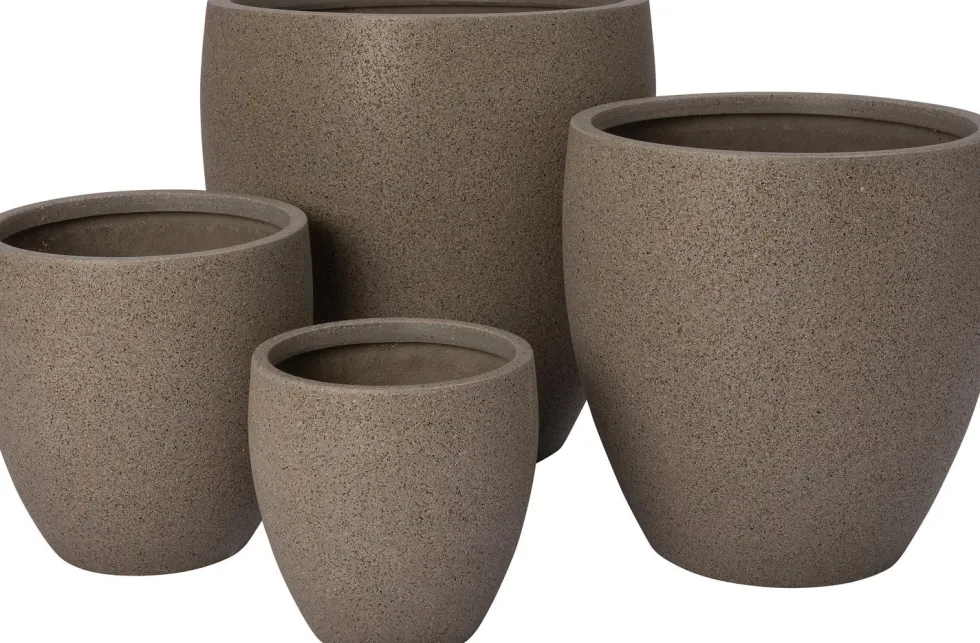 Intratuin bloempot Hanneke grijs D 26 H 26 cm