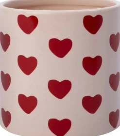 Intratuin bloempot Hartjes roze D 14 H 14 cm