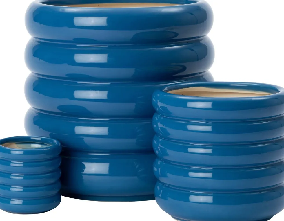 Intratuin bloempot Ilva blauw D 7 H 7 cm