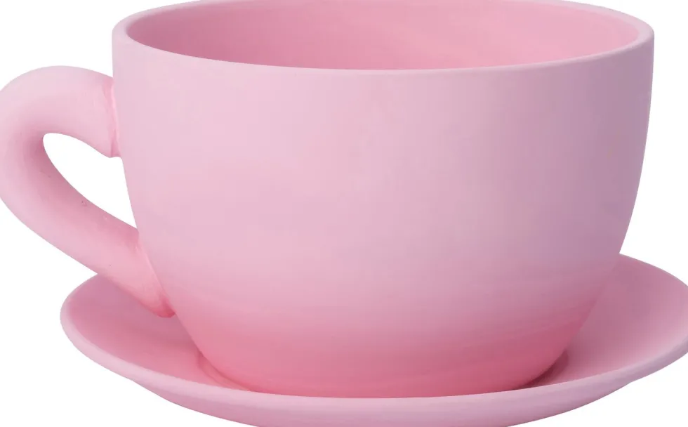 Intratuin bloempot Jody theekop roze 23 x 19 x 12 cm