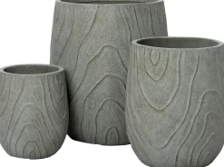 Intratuin bloempot Kos grijs D 24 H 31 cm