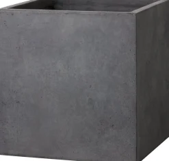 Intratuin bloempot Kubus antraciet 23 x 23 x 23 cm