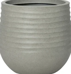 Intratuin bloempot Lars grijs D 40 H 37 cm