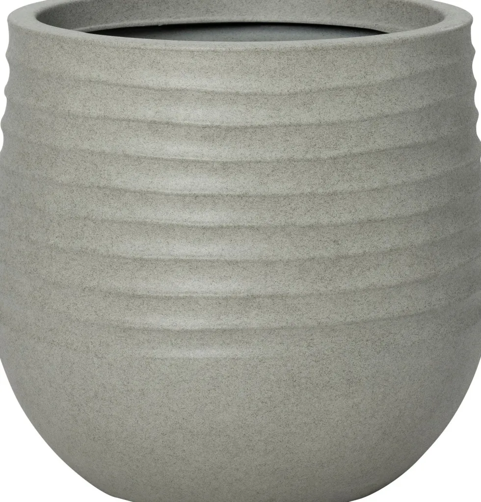 Intratuin bloempot Lars grijs D 40 H 37 cm