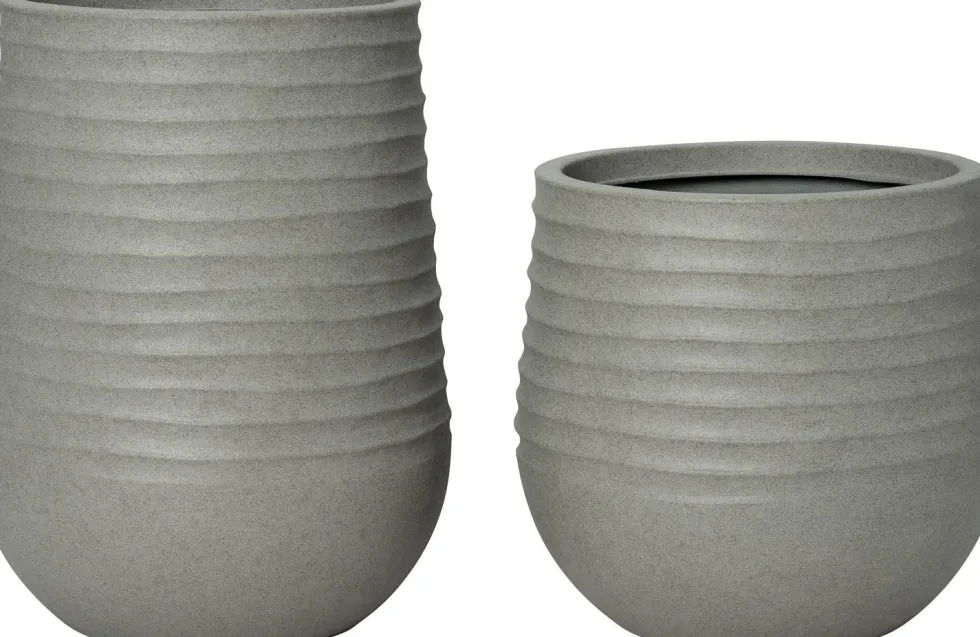 Intratuin bloempot Lars grijs D 30 H 28 cm