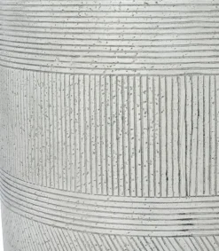 Intratuin bloempot Lijnen wit D 23,5 H 47,5 cm