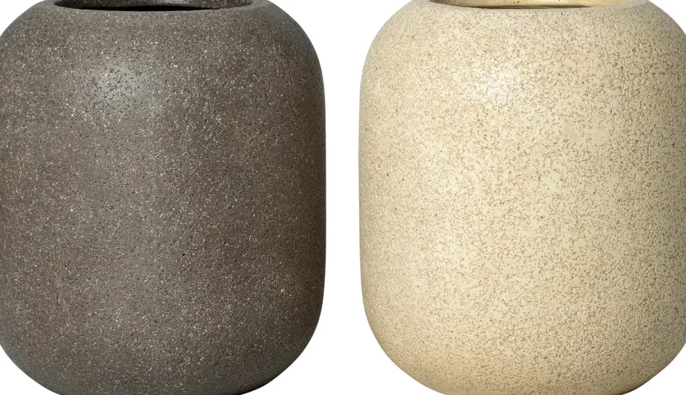 Intratuin bloempot Linda beige D 50 H 56,5 cm