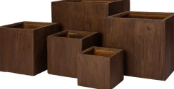 Intratuin bloempot Lisse bruin 24 x 24 x 23 cm