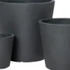 Intratuin bloempot Liv donkergrijs D 27 H 24 cm