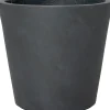 Intratuin bloempot Liv donkergrijs D 18 H 17 cm