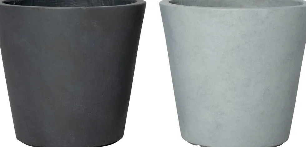 Intratuin bloempot Liv donkergrijs D 18 H 17 cm