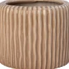 Intratuin bloempot Louva beige D 19 H 15 cm