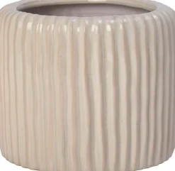 Intratuin bloempot Louva crème D 21 H 17 cm