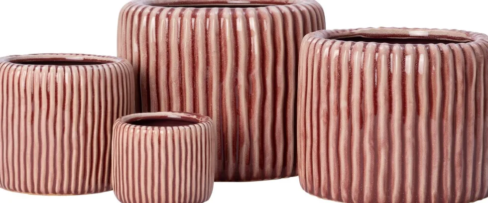 Intratuin bloempot Louva terracotta D 9 H 8 cm