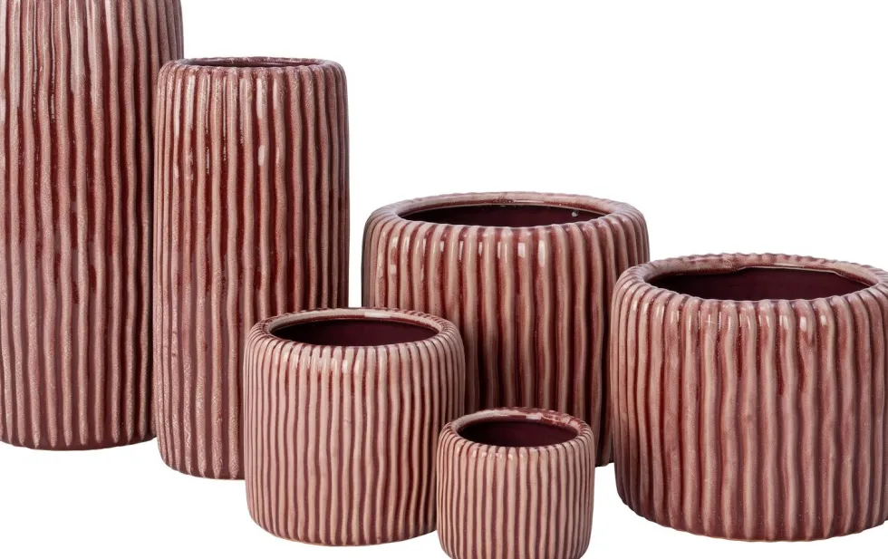 Intratuin bloempot Louva terracotta D 14 H 12 cm