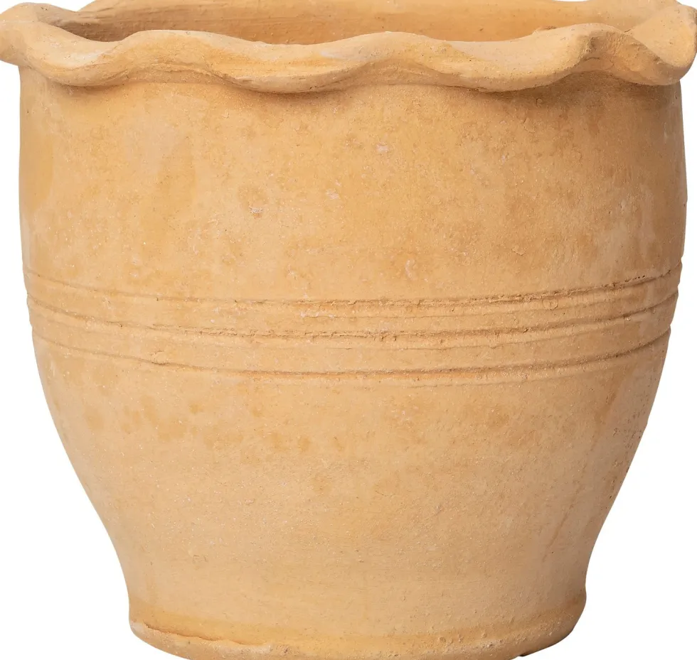 Intratuin bloempot Lucas beige D 12 H 12 cm