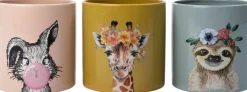 Intratuin bloempot Luiaard blauw D 17 H 16 cm
