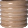 Intratuin bloempot Mika taupe D 24 H 22 cm