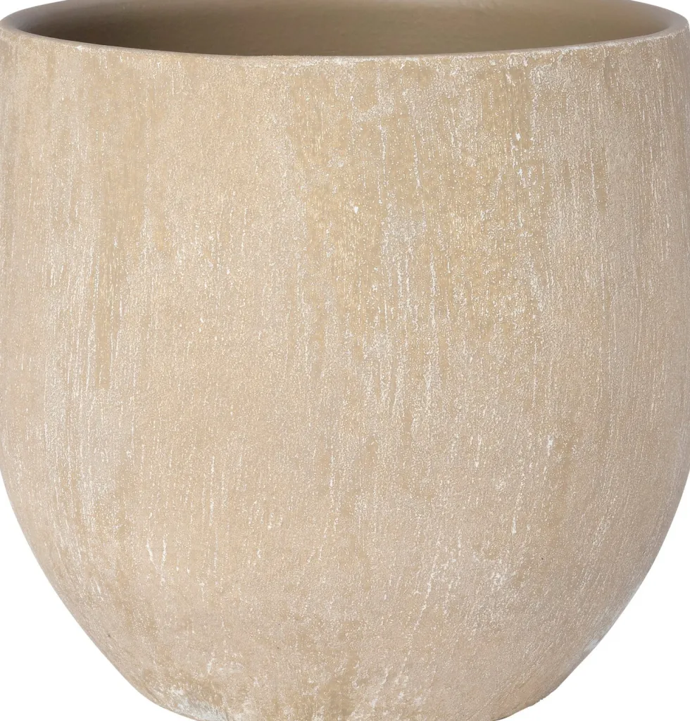 Intratuin bloempot Neiva beige D 18 H 16 cm